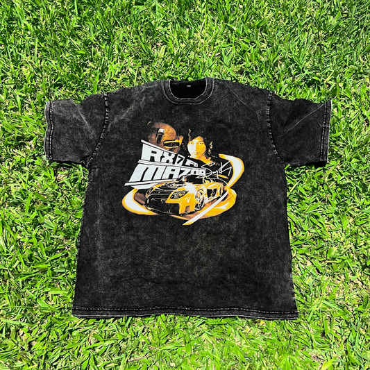 "HAN LUE" Acid Wash Oversize T-Shirt