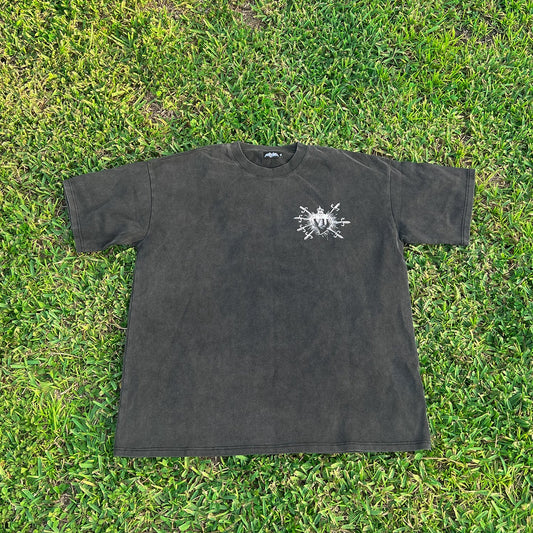 "Lady of Sorrows" Vintage Wash Frayed T-Shirt