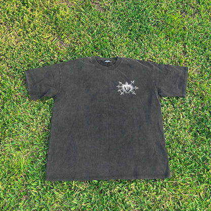 "Lady of Sorrows" Vintage Wash Frayed T-Shirt